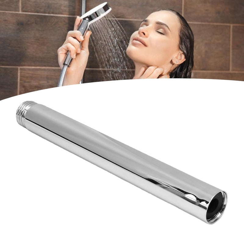 ZJchao 6 Inch Stainless Steel Shower Head Extension Arm, G1 2 Universal Connector, Adjustable Shower Head Extender Pipe with Extra Seal Washer, Easy Install for Standard Fixed (brass) - Image 4