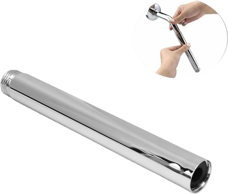 ZJchao 6 Inch Stainless Steel Shower Head Extension Arm, G1 2 Universal Connector, Adjustable Shower Head Extender Pipe with Extra Seal Washer, Easy Install for Standard Fixed (brass) - Image 5