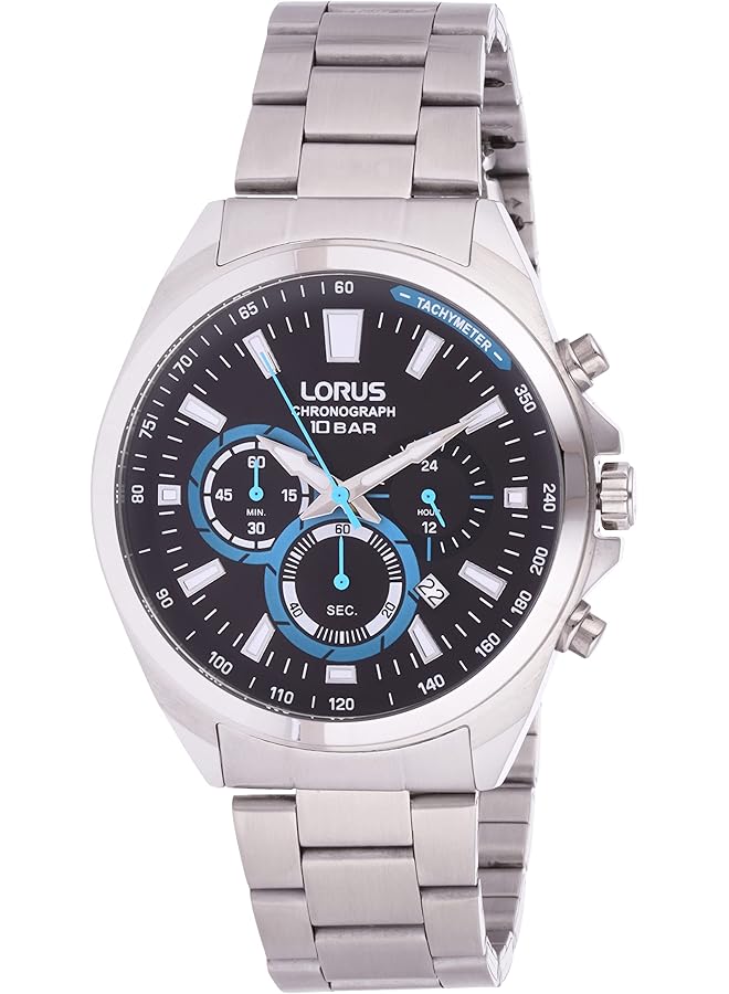 لوراس ساعة رياضية للرجال كوارتز أنالوج بسوار من الفولاذ المقاوم للصدأ Rt381Hx9 - Image 1