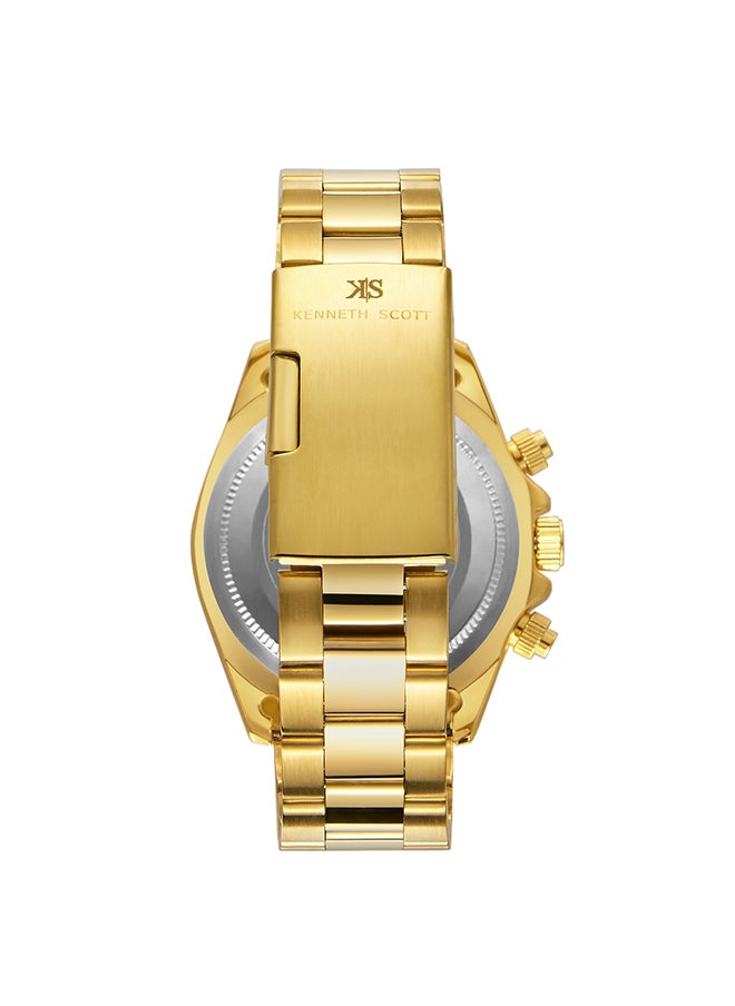 KENNETH SCOTT ساعة كينيث سكوت للرجال بمينا اخضر ومتعددة fn - K23123-GBGH  - Image 3