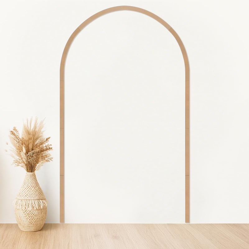 Novabright Unfinished Arch Decorative Wood Trim Pre-Cut Wood Molding Cute DIY Moulding Trim Decorative Wainscoting Panel for Home Wall Cabinet Shelf Window Door, 60 x 36 Inch - Image 1