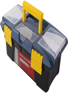 AKDC AKDC Black G-513 33.5X18.5X13Cm Tool Box, Plastic Tool Box With Tray And Organizers Includes Removable Layers 1 Pcs  - Image 1