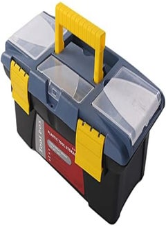 AKDC AKDC Black G-513 33.5X18.5X13Cm Tool Box, Plastic Tool Box With Tray And Organizers Includes Removable Layers 1 Pcs  - Image 2