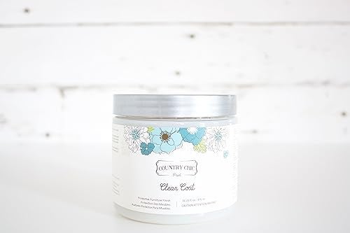 Country Chic Paint Clear Coat Pint (16oz) - Eco-Friendly Clear Satin Sheen Top Coat for Chalk Style Wood Furniture Paint, Non-Yellowing Waterproof Finish, Easy Application - Image 1