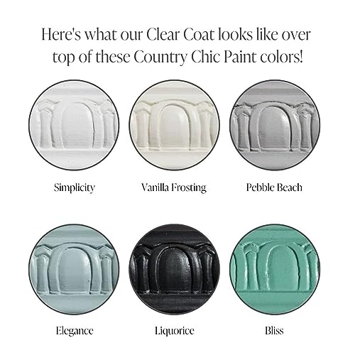Country Chic Paint Clear Coat Pint (16oz) - Eco-Friendly Clear Satin Sheen Top Coat for Chalk Style Wood Furniture Paint, Non-Yellowing Waterproof Finish, Easy Application - Image 4
