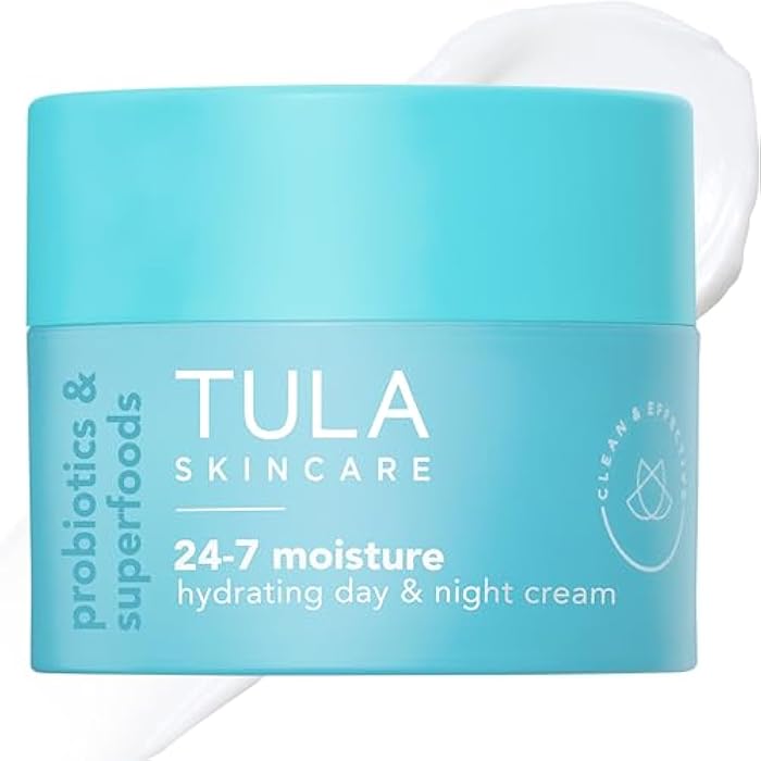TULA Skin Care 24-7 Hydrating Day & Night Cream - Nourishing Moisturizer for Face, Maintain Skin Balance & Improve Skin Smoothness, Contains Watermelon & Apple Extract - Image 1