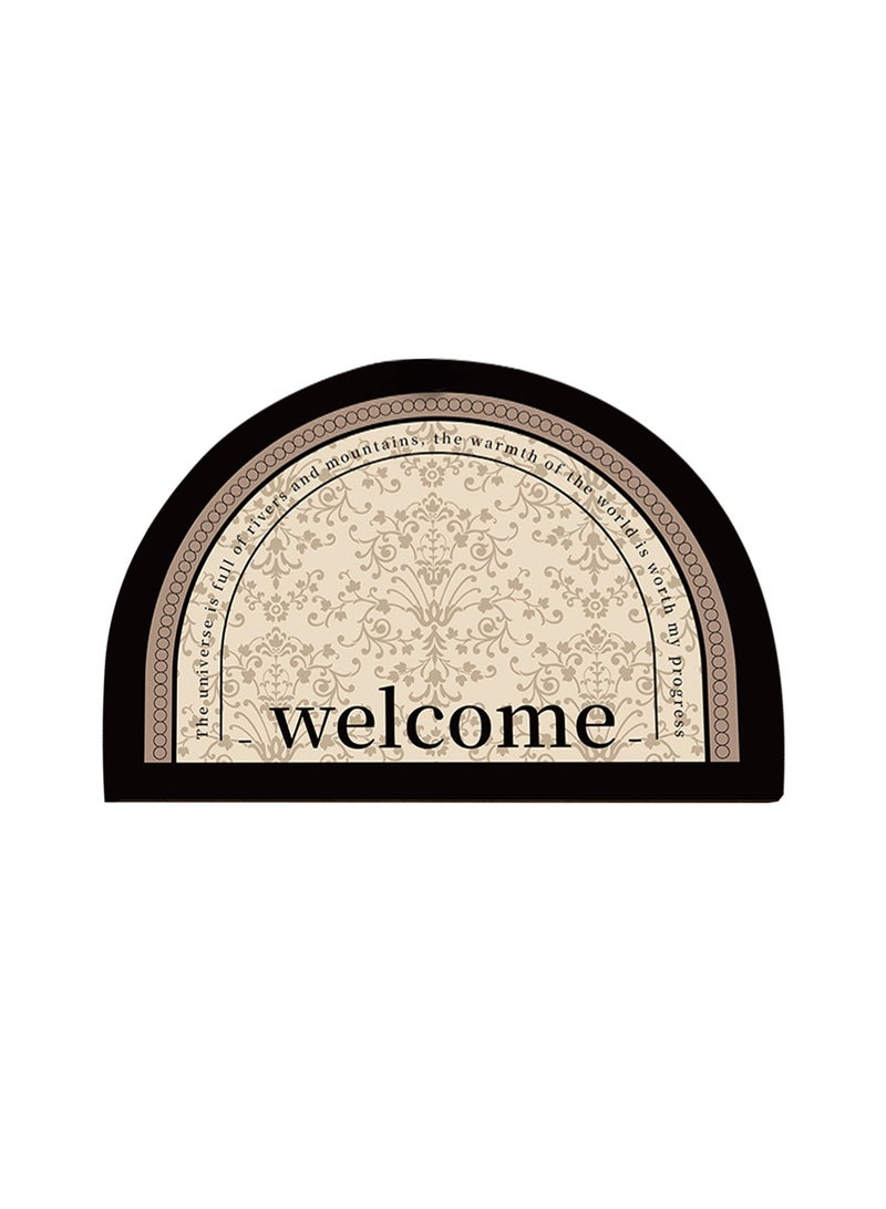 LOOPITYS 50*80CMHalf Circle Rug Front Personalised Doormats Entrance Door Welcome Indoor Mats Round Outdoor Outside Inside Rug for Back Door,carpet,carpet - Image 5