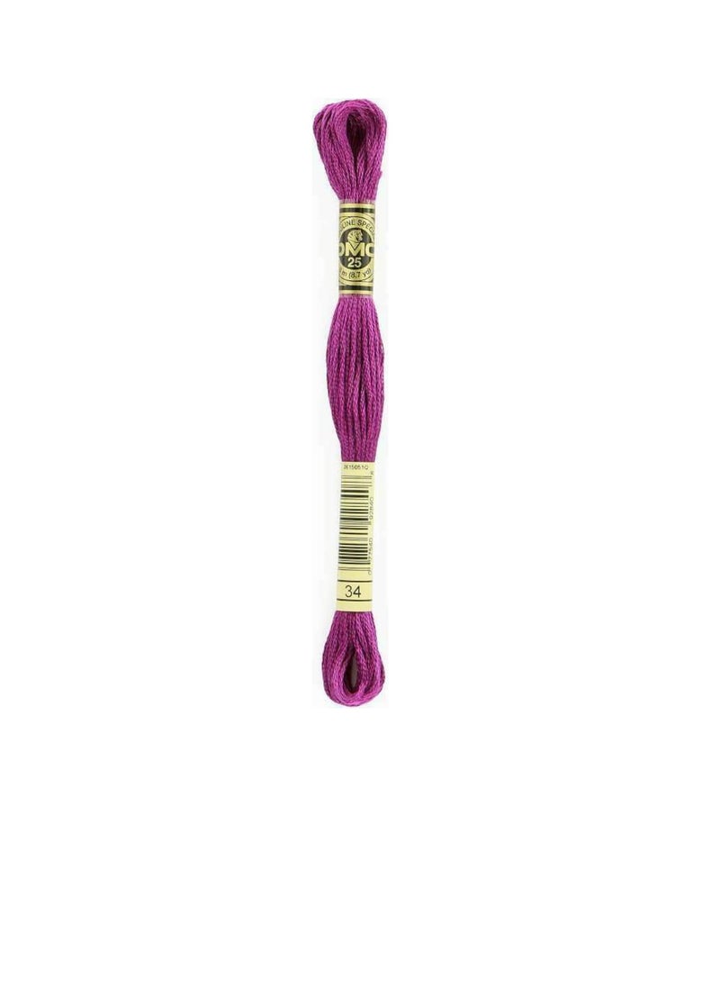 DMC - DMC 6-Strand Embroidery Cotton 8.7 yard Dark Fuchsia - Image 1