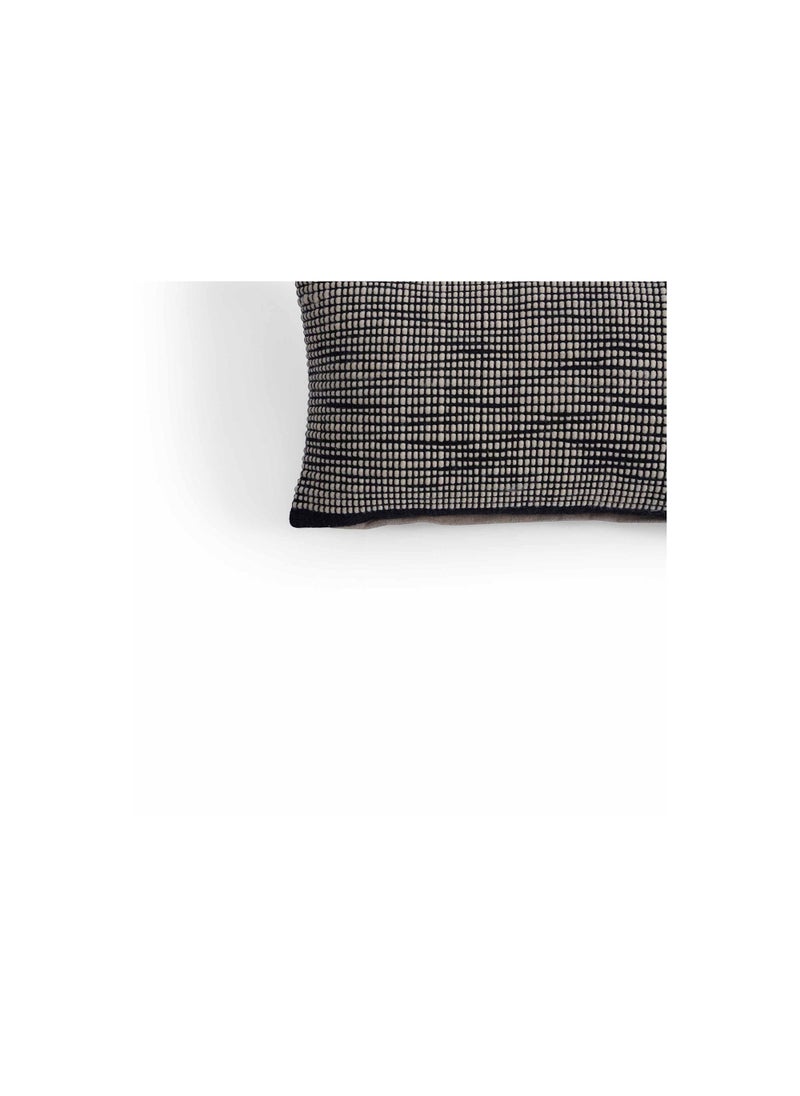 Pan Home Petra Filled Cushion 30x50cm - Black  - Image 2