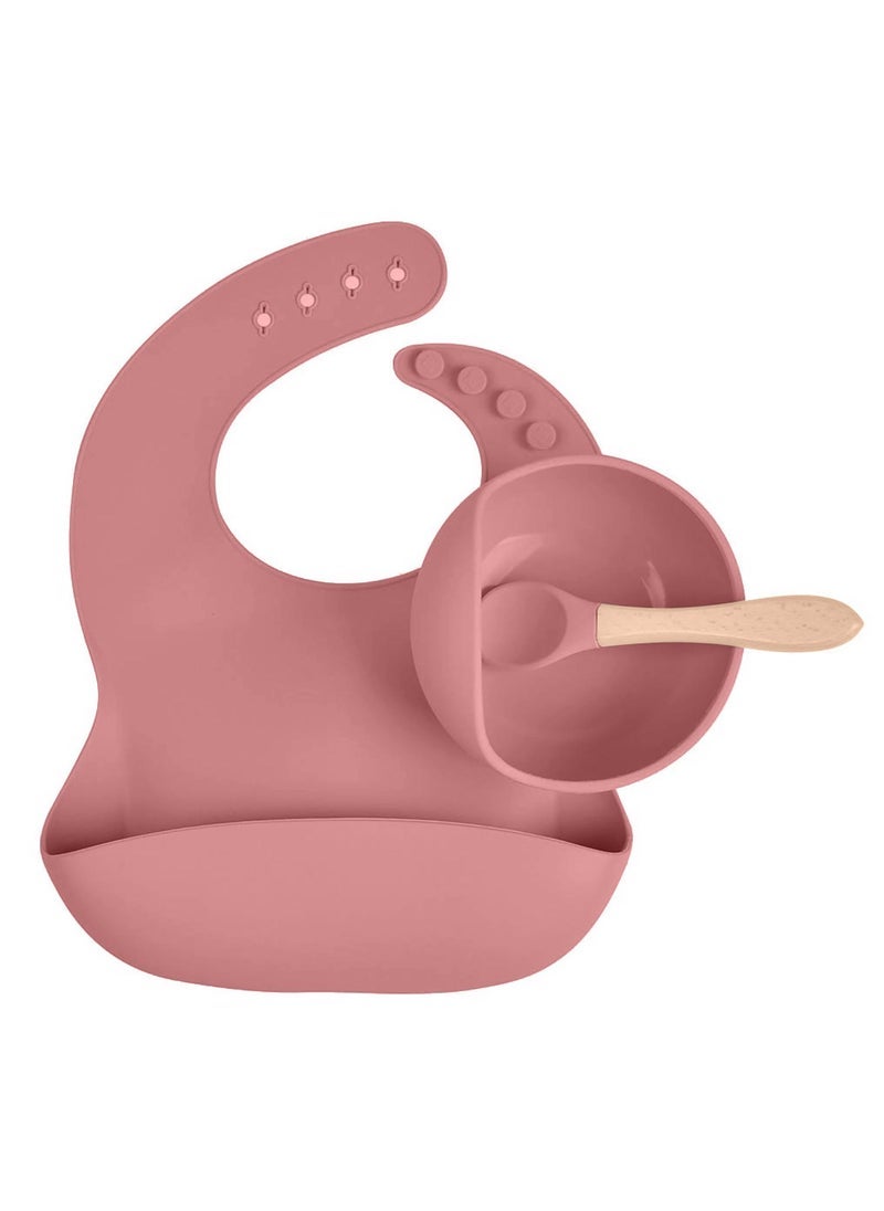 Gonice Silicone Toddler Self-Feeding Utensil Set, Pink  - Image 1