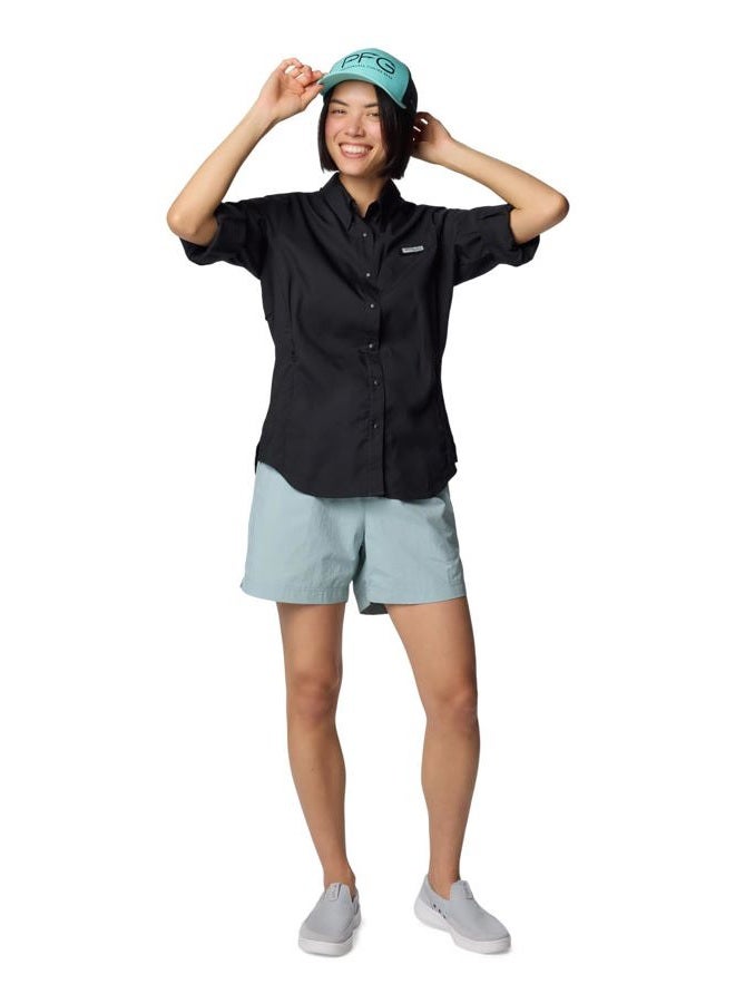 Columbia Women's Tamiami Ii Long Sleeve Shirt, Black, S - Image 4