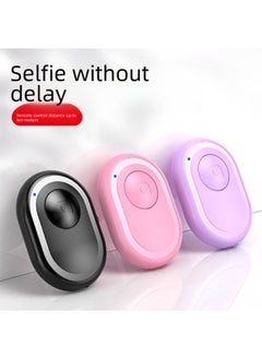 Mobile Phone Bluetooth Remote Control Wireless Bluetooth Selfie Camera Video For Apple Android System-Color:Battery [pink] (without Packaging)