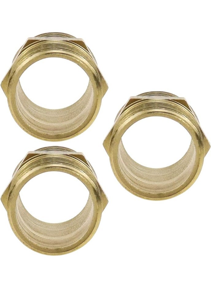 SEWAWA 1/2" Male Dual Brass Hose Fittings Kit, 3-Pack Male Threaded Fittings - Image 5