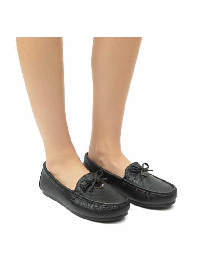 حذاء لوفر نسائي أنيق بكعب مسطّح – نعل عالي الجودة مضاد للانزلاق – متوفر بألوان ومقاسات متعددة - Image 2