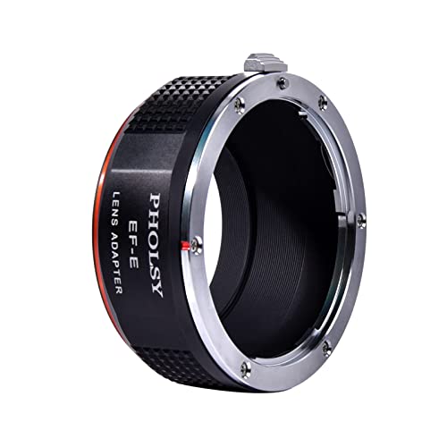 PHOLSY Manual Focus Lens Adapter Compatible with Canon EOS EF Lens to E Mount Camera Compatible with Sony a1 a9ii a7S iii/ii, a7R v/iv/iii/ii, a7 iv/iii/ii, a6600 a6500 a6400 a6300 a6000 ZV-E10 NEX - Image 5
