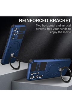 General Samsung Galaxy S23 S24 Ultra Magnetic Case MagSafe Compatible Samsung Galaxy S23 S24 Ultra Case with Ring Bracket  Heavy  - Image 2