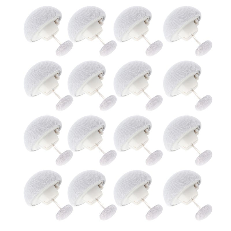 16PCS Bed Duvet Sheet Fixing Clip Mushroom Shaped Cloth Needle Plastic Quilt Fixator for Home Cushion Grey - Image 4