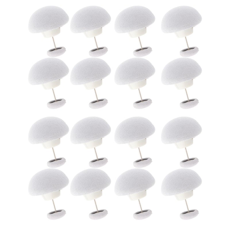 16PCS Bed Duvet Sheet Fixing Clip Mushroom Shaped Cloth Needle Plastic Quilt Fixator for Home Cushion Grey - Image 5