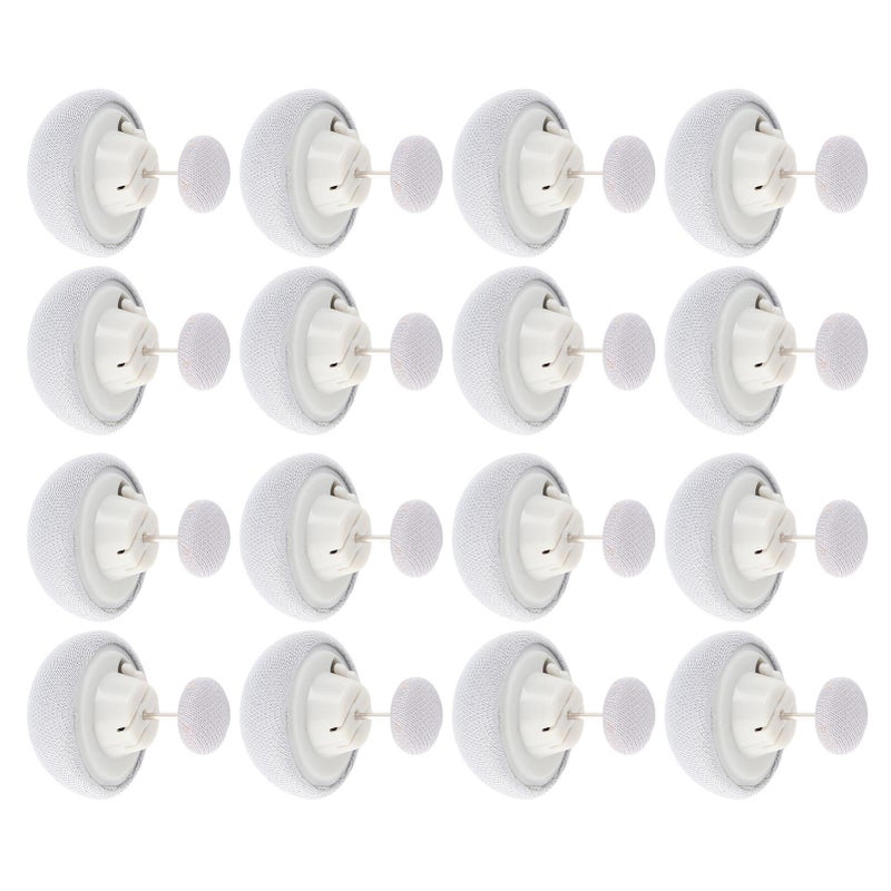 16PCS Bed Duvet Sheet Fixing Clip Mushroom Shaped Cloth Needle Plastic Quilt Fixator for Home Cushion Grey - Image 3