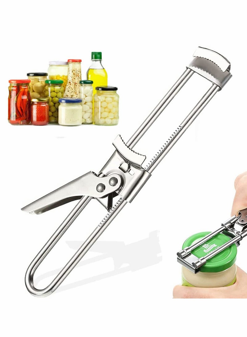 Barakah Master Opener, Adjustable Jar and Bottle Opener, Stainless Steel Jar Lid Gripper - Image 1