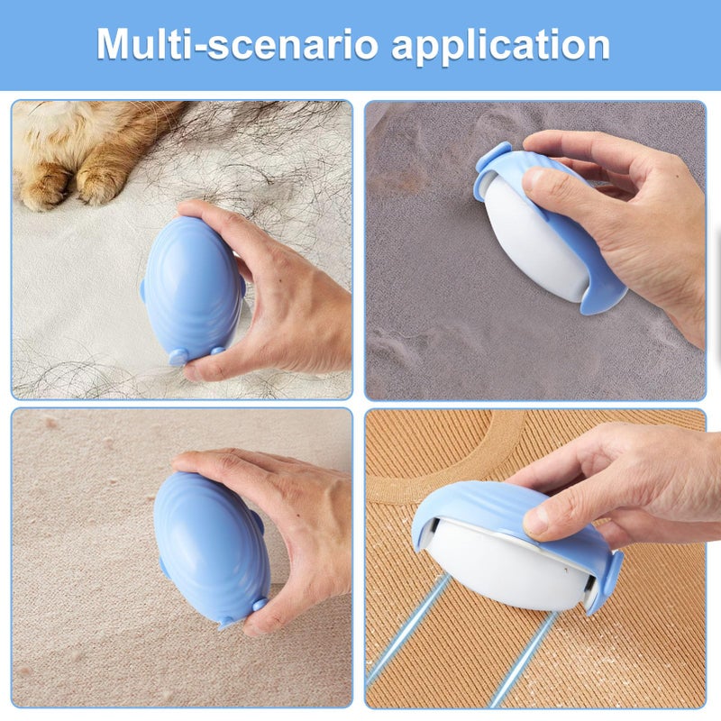 Reusable Gel Lint Roller, Washable Sticky Pet Hair Remover, Portable Mini Penguin Hair Cleaner Remover with Cover for Clothes, Pet Hair, Dust Fuzz Fur for Travel Household 2Pack - Image 5