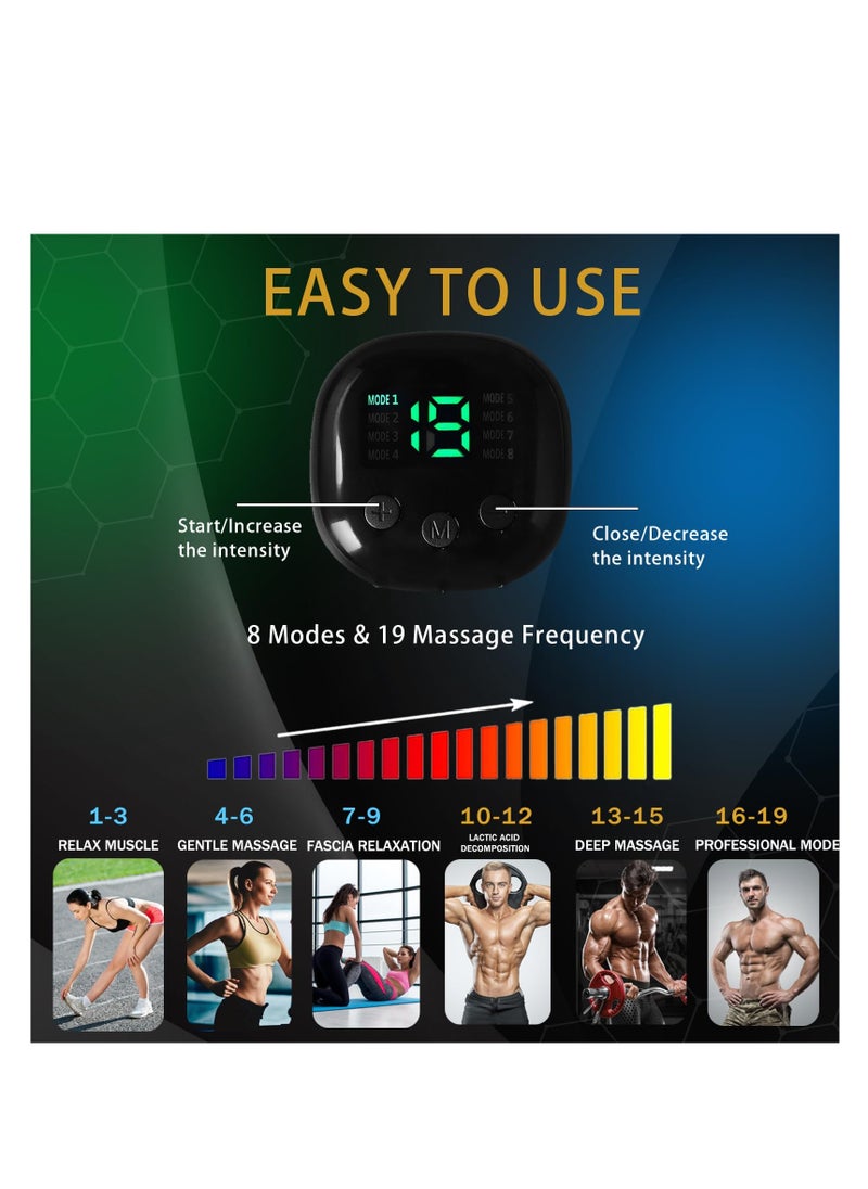 Excefore - ABS Abdominal Toning Trainer, ABS Stimulator, Ab Machine, Abdominal Toning Belt Muscle Toner Fitness Training Equipment, Ab Sport Exercise Wireless Home Fitness Equipment - Image 1