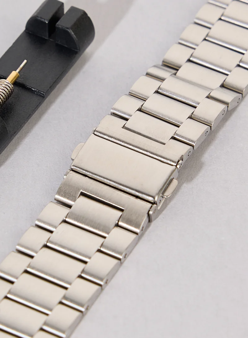 COCONUT LANE Stainlesssteelsilver Apple Watch Strap 38/40