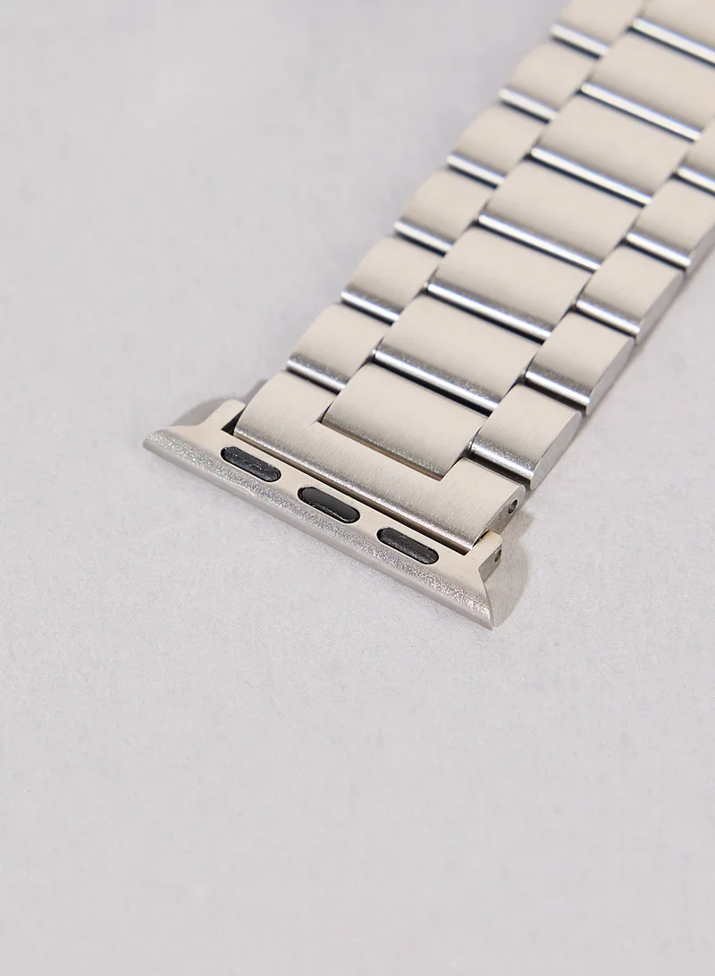 COCONUT LANE Stainlesssteelsilver Apple Watch Strap 38/40