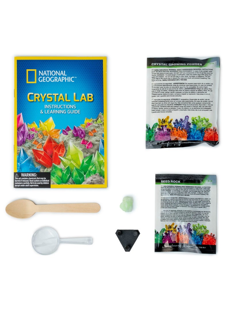 NATIONAL GEOGRAPHIC مجموعة مختبر الكريستال المتلألئ في الظلام - تجربة نمو الكريستال بنفسك، 8+ - Image 4