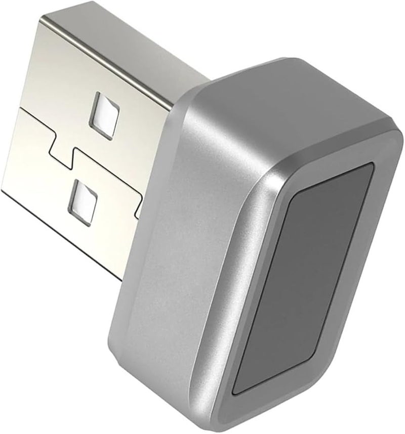 Silver USB Fingerprint Reader For Windows 11 10 Hello Fast Secure User Friendly Login - Image 2