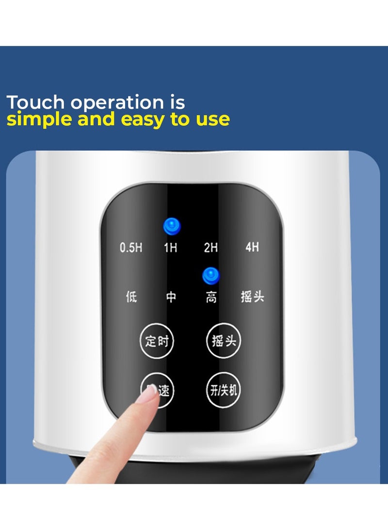 Toby's Toby’s New Turbine Vertical Pedestal Fan Anti Parabolic Design Air Circulation Fan Remote Control Best For bedroom Office Fan02 - Image 3