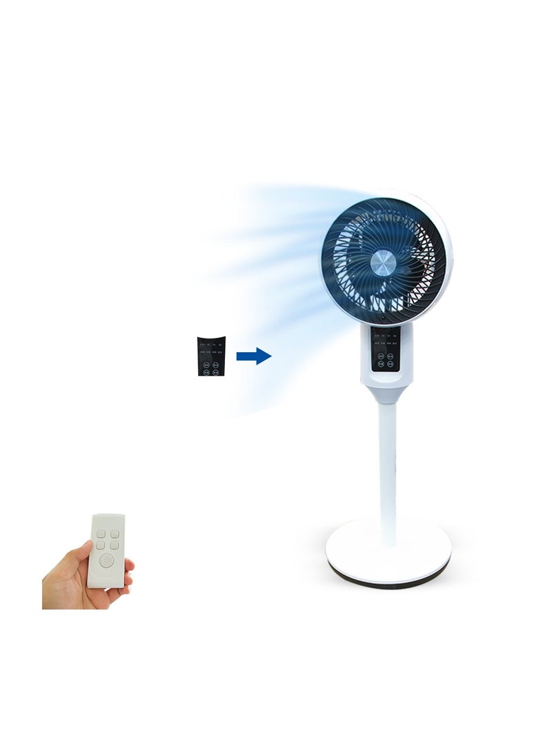 Toby's Toby’s New Turbine Vertical Pedestal Fan Anti Parabolic Design Air Circulation Fan Remote Control Best For bedroom Office Fan02 - Image 1