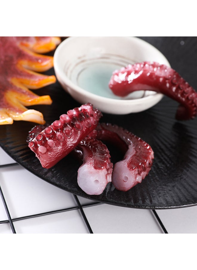 Generic - Simulation Autumn Sashimi Model Squid Beard Grilled Iron Plate Squid Small Octopus Props Octopus Squid Dried Grilled Fish-Color:Squid Whiskers-original Flavor (door Buckle)-Specifications:As Shown In The Picture Size - Image 1