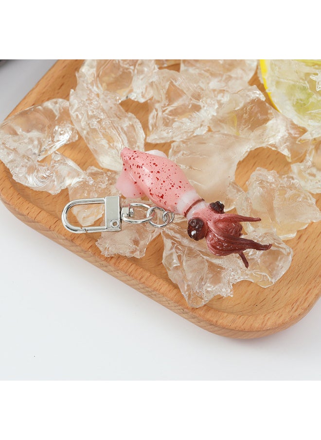 Generic - Simulation Autumn Sashimi Model Squid Beard Grilled Iron Plate Squid Small Octopus Props Octopus Squid Dried Grilled Fish-Color:Squid Whiskers-original Flavor (door Buckle)-Specifications:As Shown In The Picture Size - Image 1
