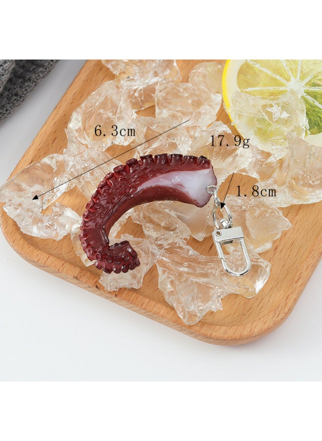 Generic - Simulation Autumn Sashimi Model Squid Beard Grilled Iron Plate Squid Small Octopus Props Octopus Squid Dried Grilled Fish-Color:Squid Whiskers-original Flavor (door Buckle)-Specifications:As Shown In The Picture Size - Image 1