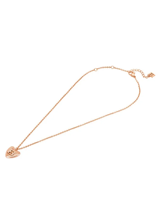 إسكادا Mina Rose Gold  Plated Stainless Steel Necklace for Women 360mm