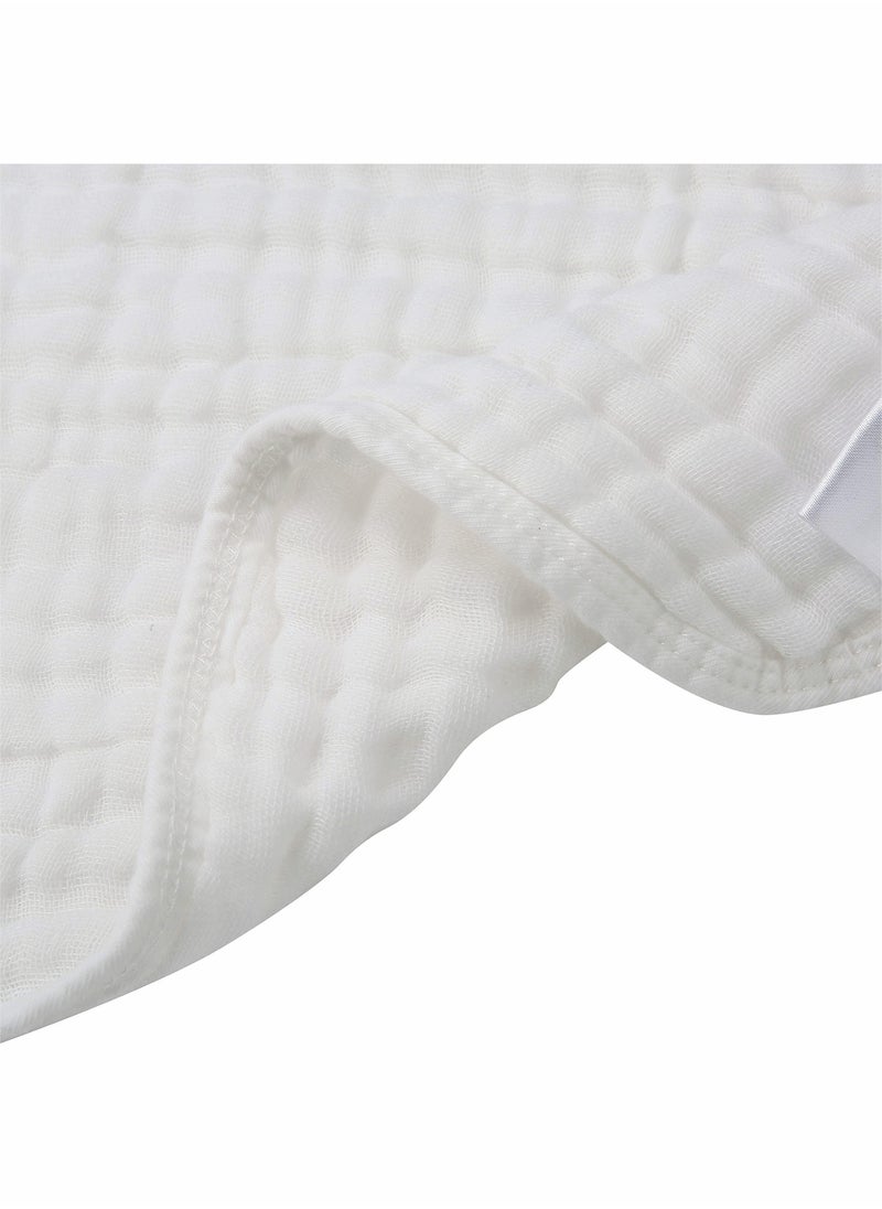 SYOSI - Baby Muslin Washcloths, Natural Purified Muslin Cotton Baby Wipes 6 Layer Absorbent Soft Newborn Baby Face Towel for Sensitive Skin, Baby Registry as Shower 5 Pack 10x10 inches - Image 1