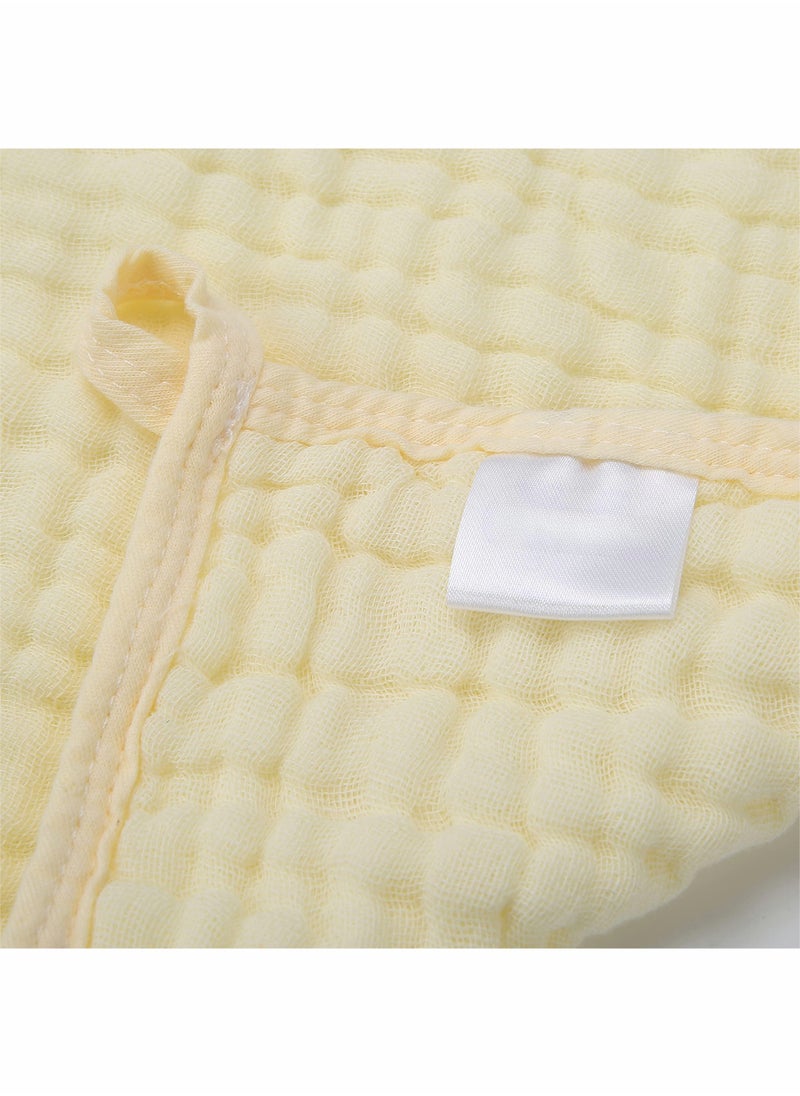 SYOSI - Baby Muslin Washcloths, Natural Purified Muslin Cotton Baby Wipes 6 Layer Absorbent Soft Newborn Baby Face Towel for Sensitive Skin, Baby Registry as Shower 5 Pack 10x10 inches - Image 1