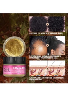 Sevich 60g Batana Oil Hair Butter for Hair Growth Pure 100% Raw Batana Oil for Hair Growth Organic Natural Hair Growth Oil Effective Against Hair Loss Promote Hair Regrowth Repair Damaged Hair  - Image 4