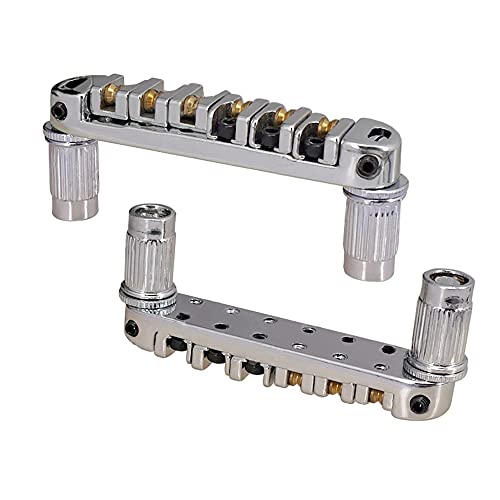 JD.Moon Roller Saddle Bridge ABR-1 Tune-o-matic Bridge Tailpiece Bridge For Les Paul Guitar (Chrome) - Image 4