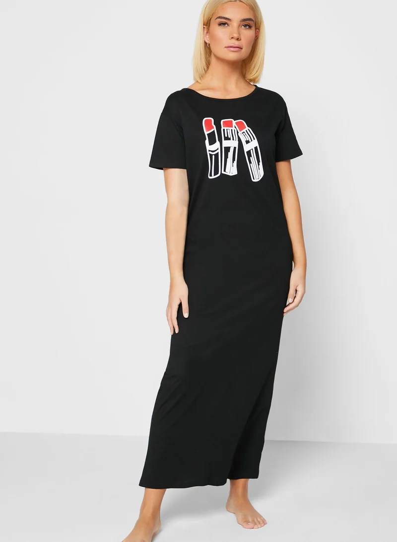 Ginger Graphic Nightdress