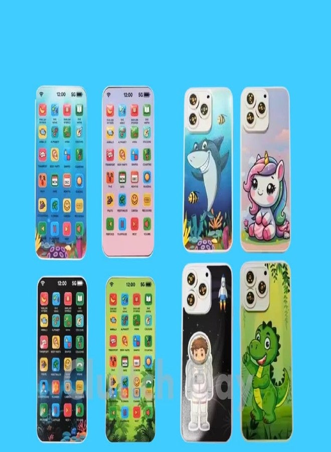 KTRS Enterprise EduPhone Educational Type-C Rechargeable Musical Toy 28 Functions, Alphabet, Numbers, Varnmala, Animal Sounds, Nursery Rhymes in English & Hindi for Age 2 Years to 10 Years - Image 5