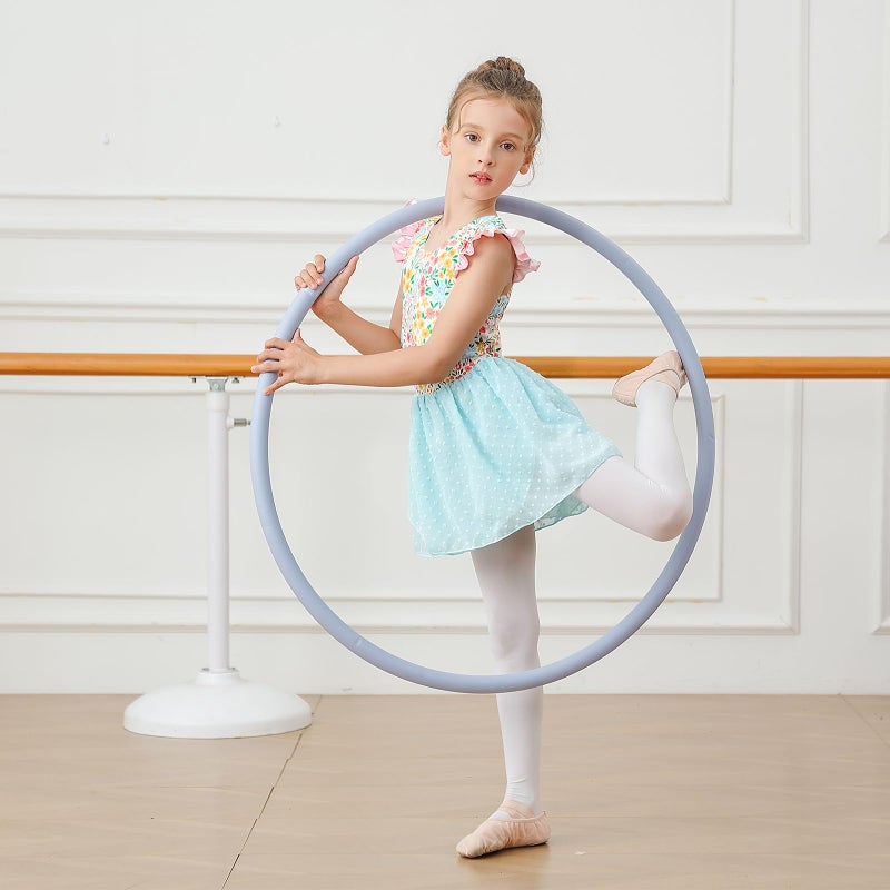 Funnycokid Ballet Leotard for Girls Dance Leotards with Skirt Toddler 4T Ruffle Sleeve Ballerina Outfit Size 4 - Image 3