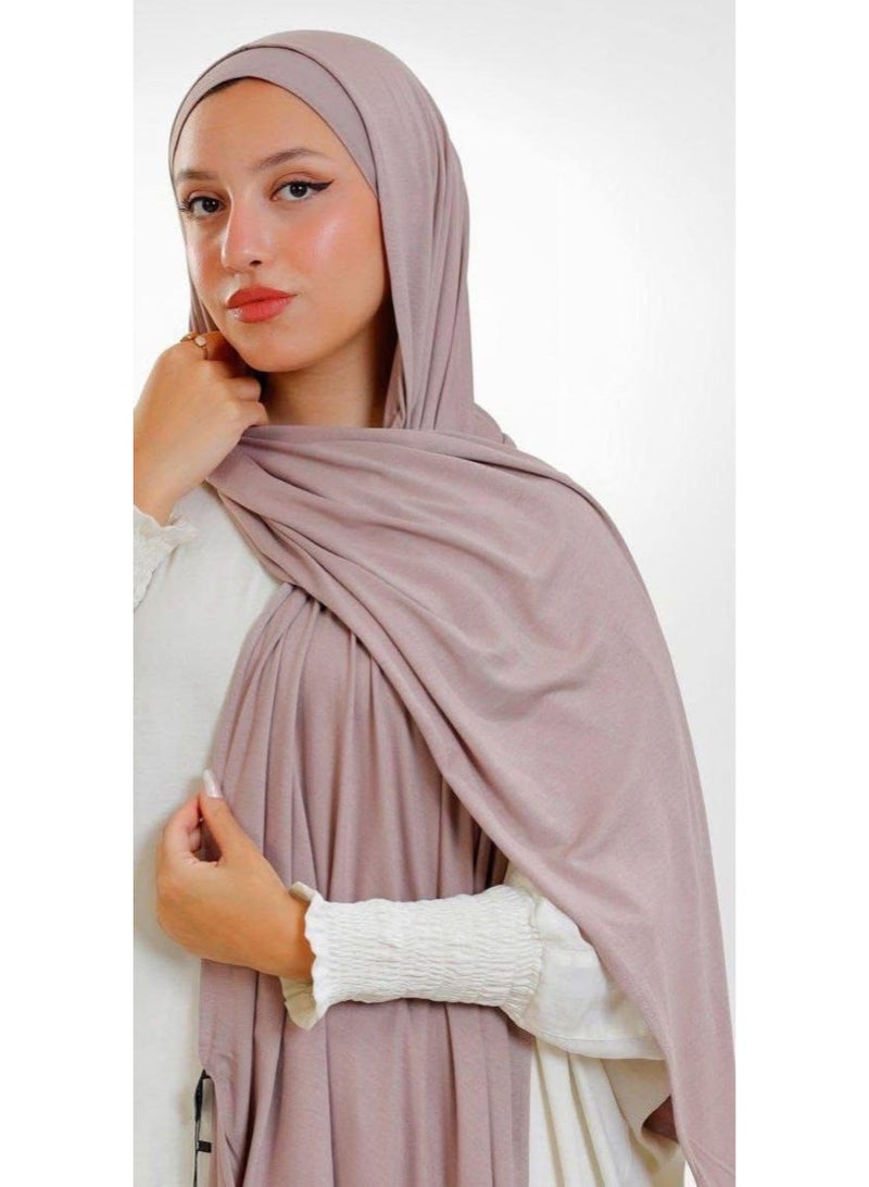 Two-piece bonnet scarf with a pure veil, high material and comfortable to wear
