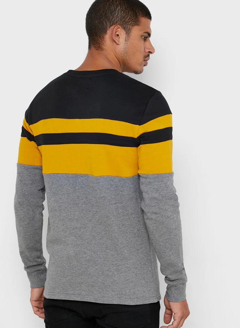 Only & Sons Mdamie Color Block Sweatshirt