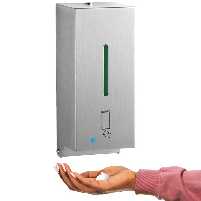 BOBRICK 2013 Stainless Steel Automatic WallMounted Foam Soap Dispenser Satin Finish 27FL oz 414 W 101732 H 4732 D