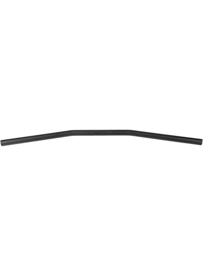 klarako 7/8Inch 22MM Motorcycle Retro Bend Handlebar Handle Bar Black Silver(Black)
