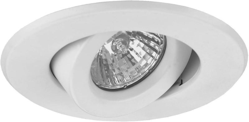 NICOR 10cm Low-volt White Gimbal Ring for Recessed Lighting - Image 1