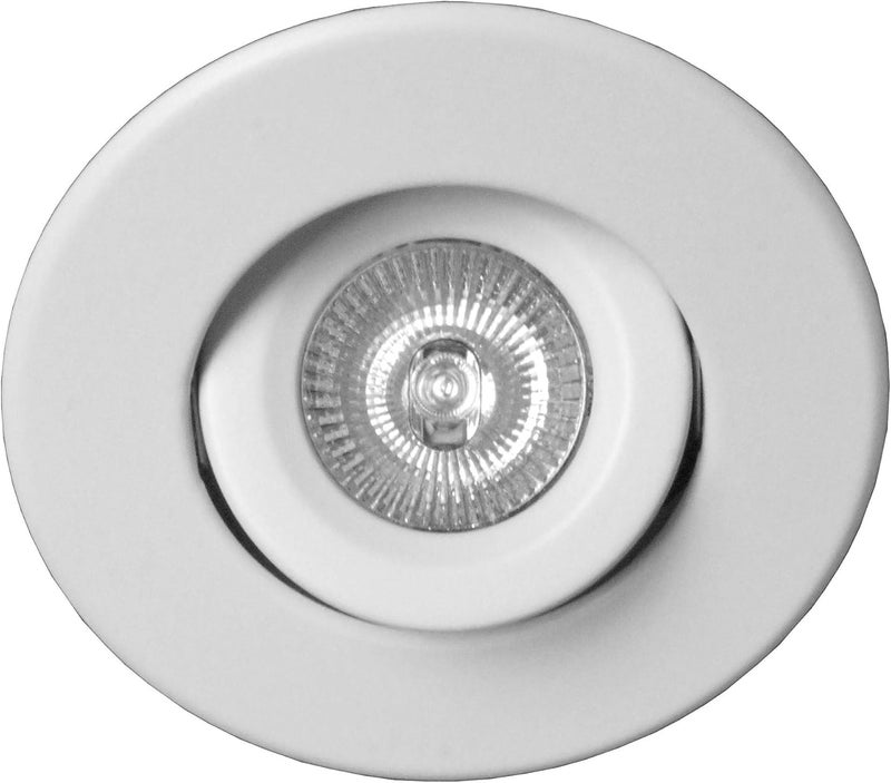 NICOR 10cm Low-volt White Gimbal Ring for Recessed Lighting - Image 3