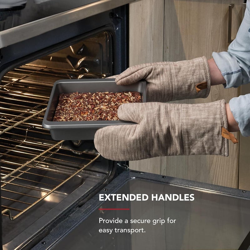 KitchenAid صينية كعك مربعة من الصلب المعالج بالألمنيوم غير اللاصق، آمنة في غسالة الصحون، فضي متدرج، 9 بوصة - Image 5